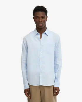 Camisas de lino – Azul polar