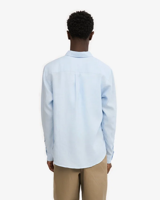 Camisas de lino - Azul polar