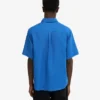 Camisas de lino de manga corta - Azul Pacífico