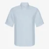 Camisas de lino de manga corta - Azul polar