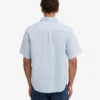 Camisas de lino de manga corta - Azul polar