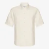 Camisas de lino de manga corta - Blanco marfil