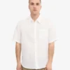 Camisas de lino de manga corta - Blanco óptico