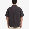 Camisas de lino de manga corta - Gris lava