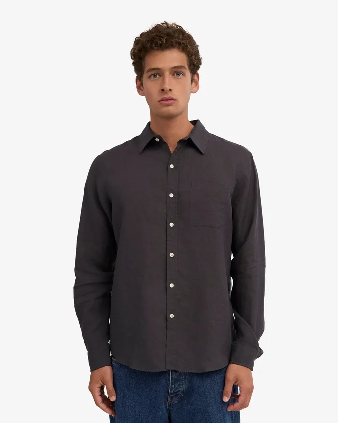 Camisas de lino - Gris lava
