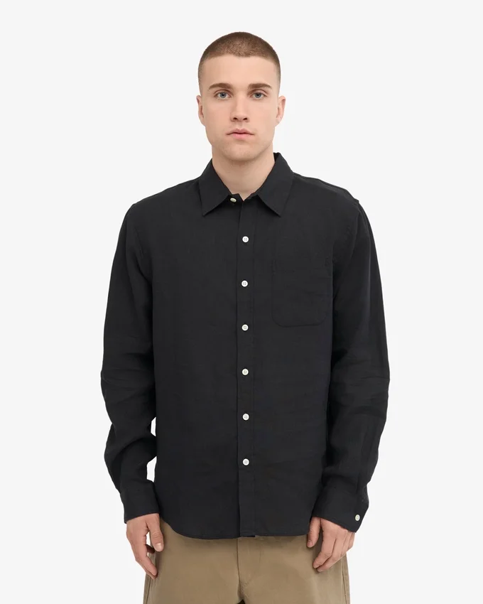 Camisas de lino - Negro intenso