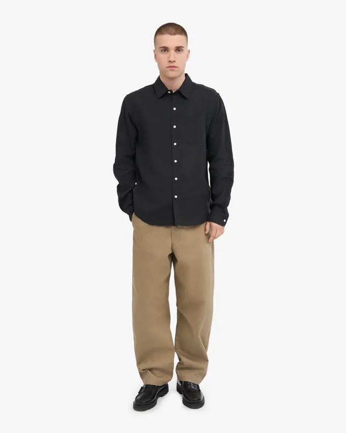 Camisas de lino - Negro intenso