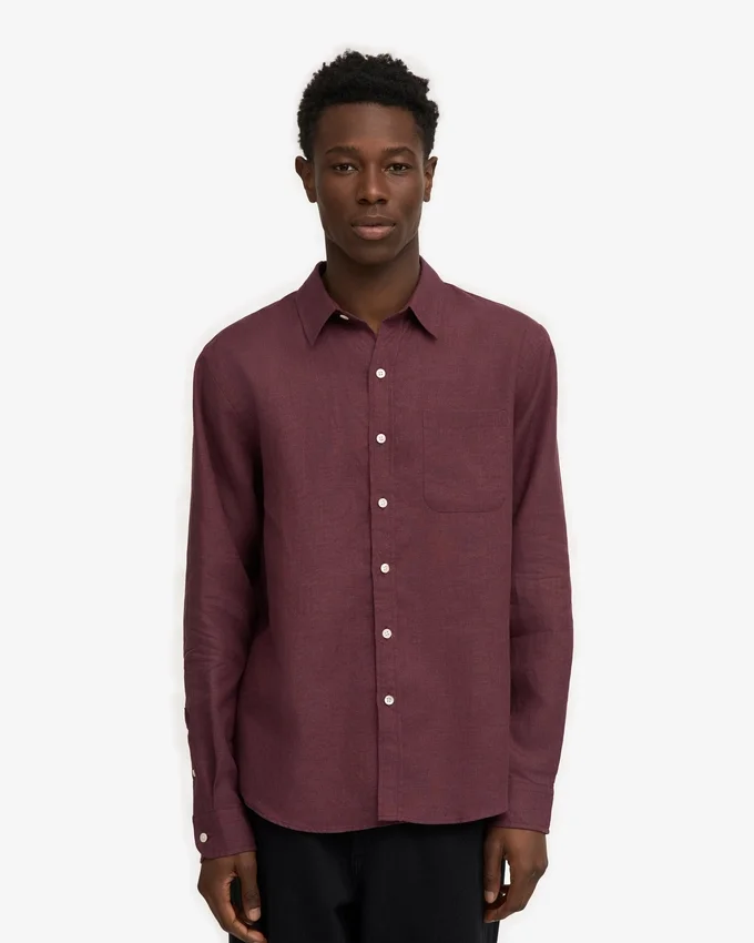 Camisas de lino - Rojo sangre