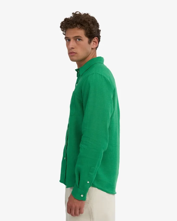 Camisas de lino - Verde Kelly
