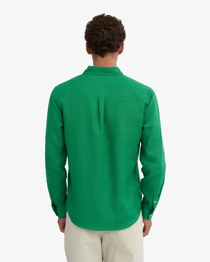 Camisas de lino - Verde Kelly