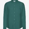 Camisas de lino - verde océano