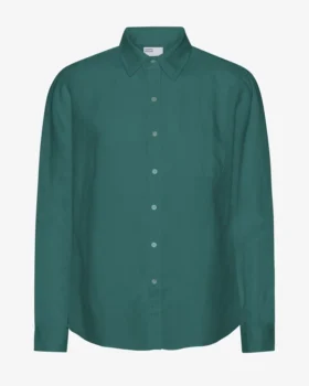 Camisas de lino - verde océano