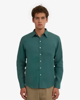 Camisas de lino – verde océano