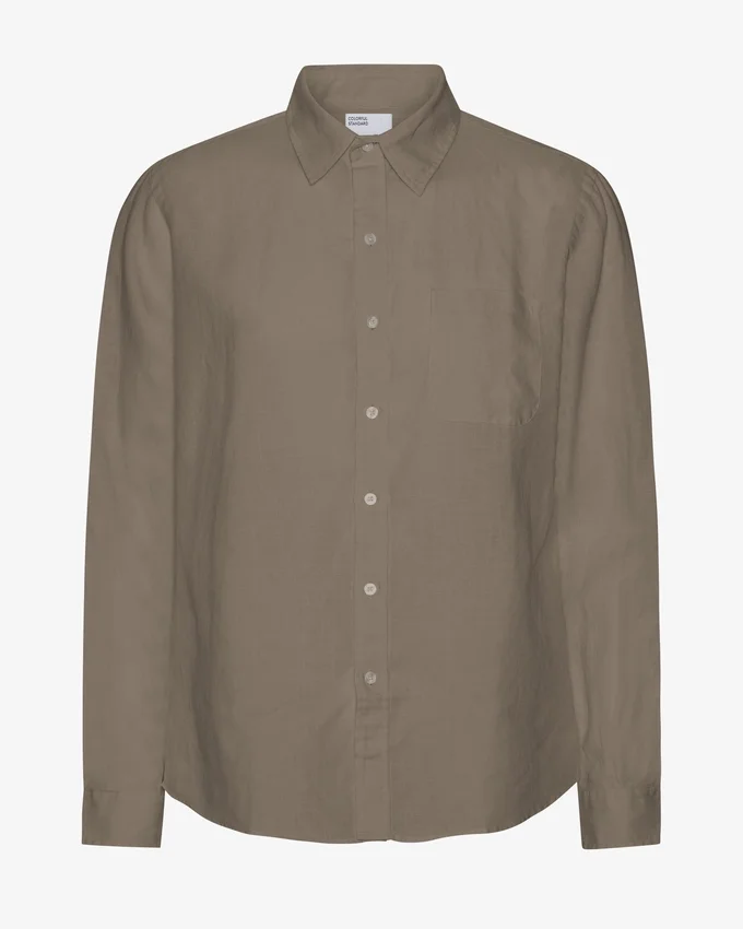 Camisas de lino - verde oliva apagado