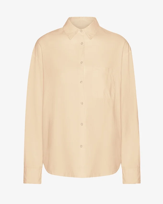 Camisas orgánicas de corte holgado - Amarillo suave
