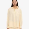 Camisas orgánicas de corte holgado - Amarillo suave