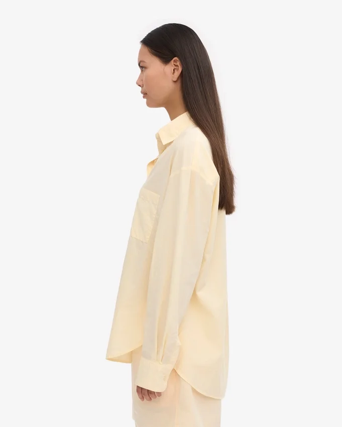 Camisas orgánicas de corte holgado - Amarillo suave