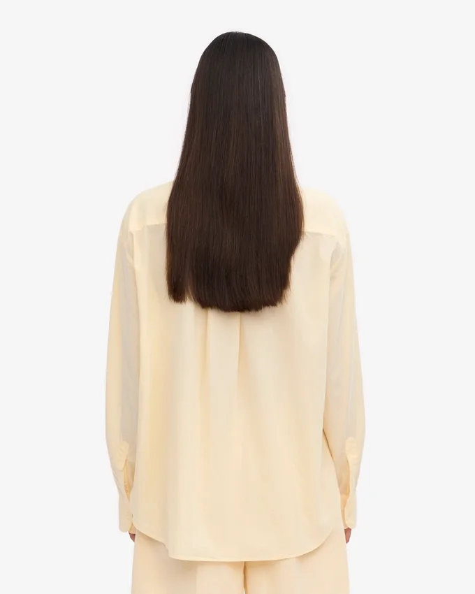 Camisas orgánicas de corte holgado - Amarillo suave