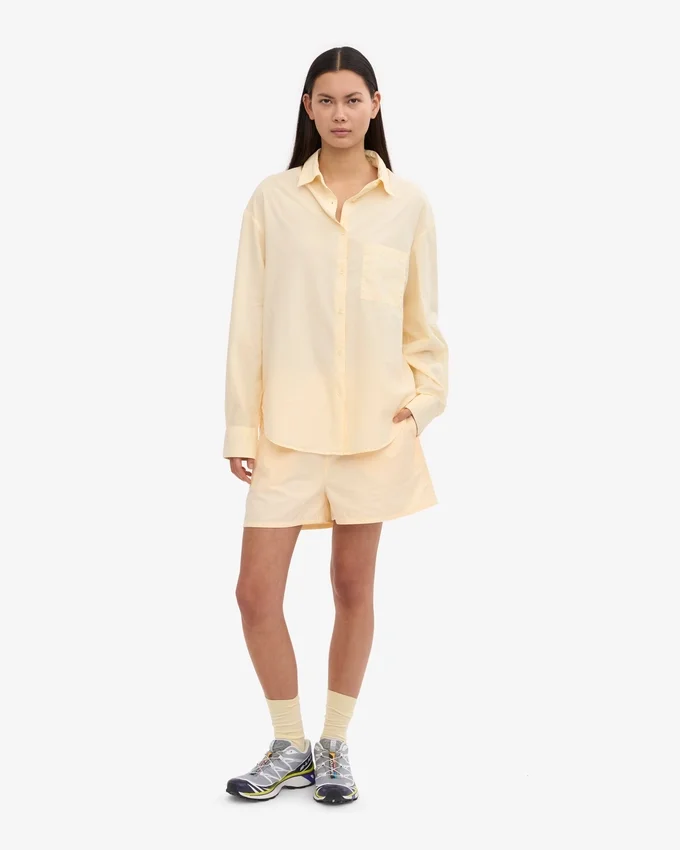 Camisas orgánicas de corte holgado - Amarillo suave