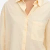Camisas orgánicas de corte holgado - Amarillo suave