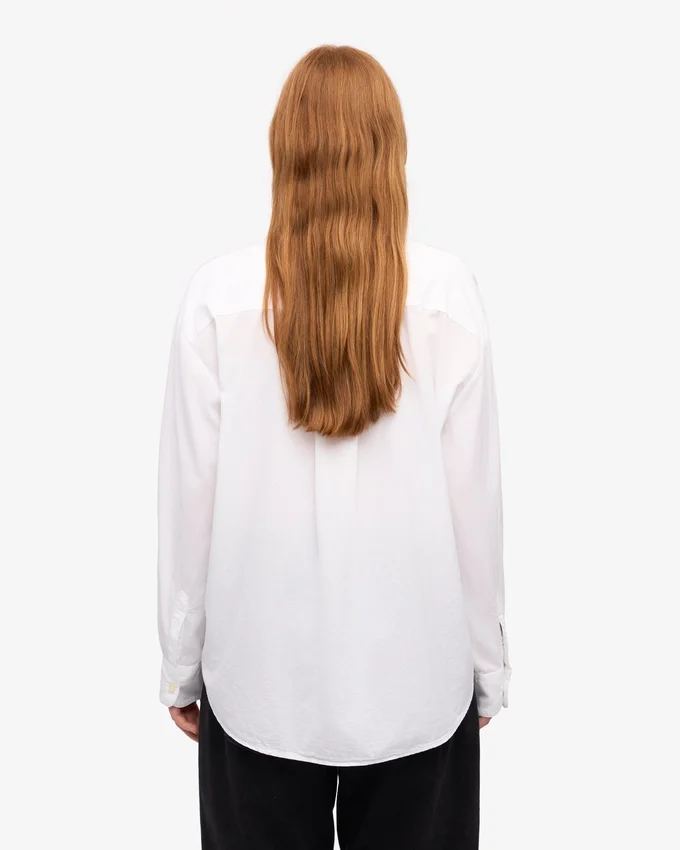 Camisas orgánicas de corte holgado - Blanco óptico