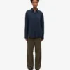 Camisas orgánicas de corte oversize - Azul marino