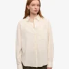 Camisas orgánicas de corte oversize - Blanco marfil