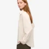 Camisas orgánicas de corte oversize - Blanco marfil