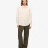 Camisas orgánicas de corte oversize - Blanco marfil