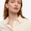 Camisas orgánicas de corte oversize - Blanco marfil