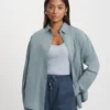 Camisas orgánicas oversize - Azul acero