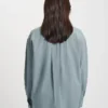 Camisas orgánicas oversize - Azul acero