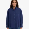 Camisas orgánicas oversize - Azul marino