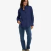 Camisas orgánicas oversize - Azul marino