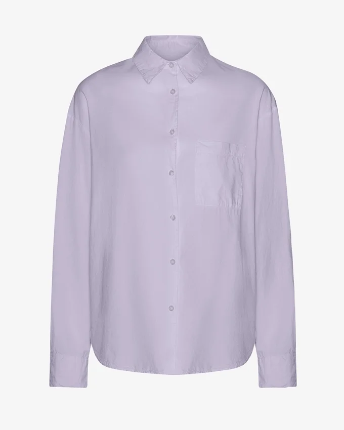 Camisas orgánicas oversize - Lavanda suave