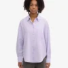 Camisas orgánicas oversize - Lavanda suave