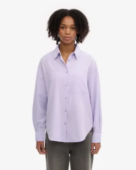 Camisas orgánicas oversize – Lavanda suave