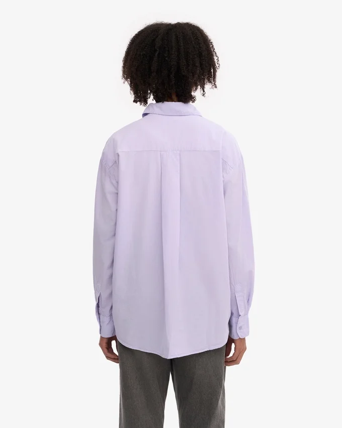 Camisas orgánicas oversize - Lavanda suave