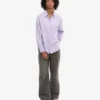 Camisas orgánicas oversize - Lavanda suave