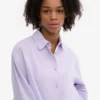 Camisas orgánicas oversize - Lavanda suave