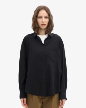 Camisas orgánicas oversize – Negro intenso