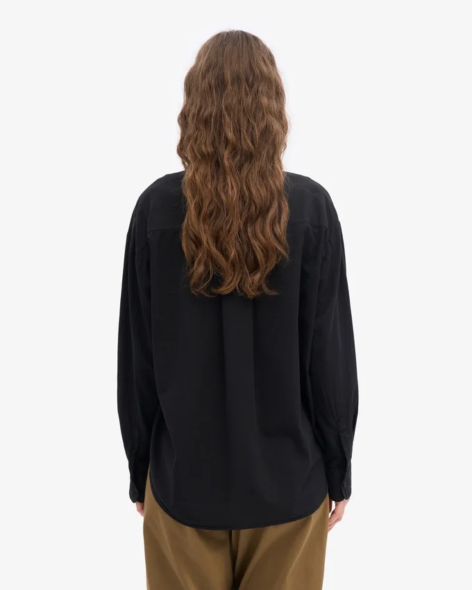 Camisas orgánicas oversize - Negro intenso