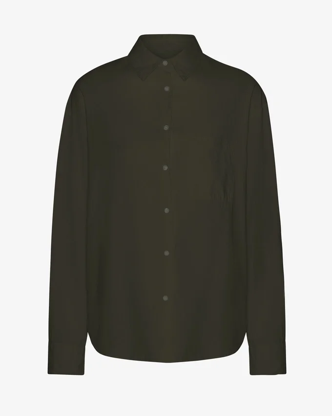 Camisas orgánicas oversize - Verde cazador