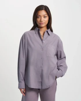 Camisas orgánicas oversize – Verde cazador