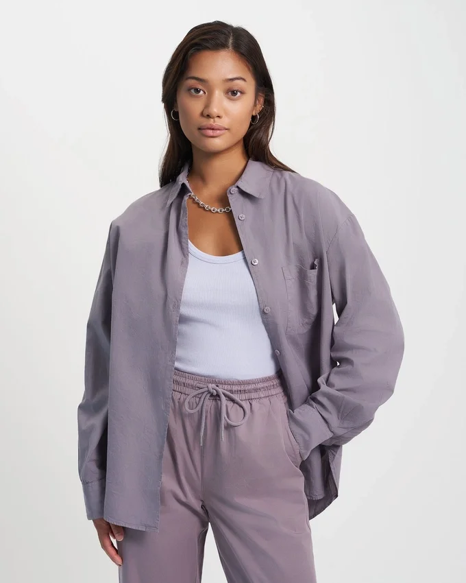 Camisas orgánicas oversize - Verde cazador