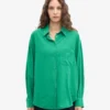 Camisas orgánicas oversize - Verde Kelly