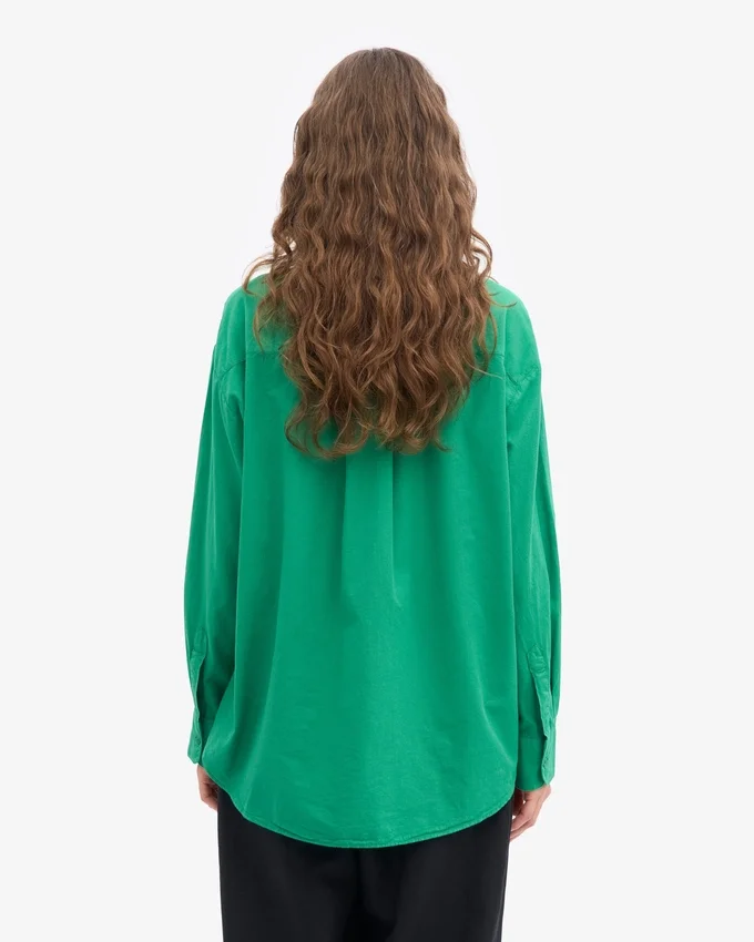 Camisas orgánicas oversize - Verde Kelly