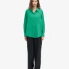Camisas orgánicas oversize - Verde Kelly