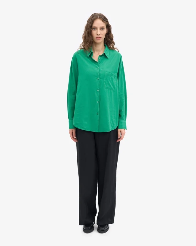 Camisas orgánicas oversize - Verde Kelly