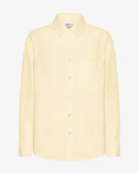 Camisas oversize de lino - Amarillo suave